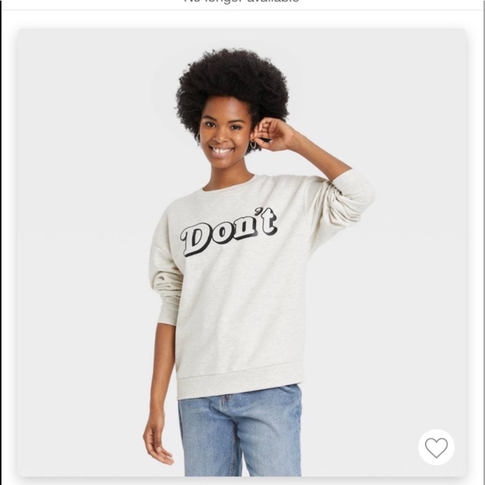 Schitt'$ Creek | Gray "Don't" David Sweatshirt - Picture 1 of 9